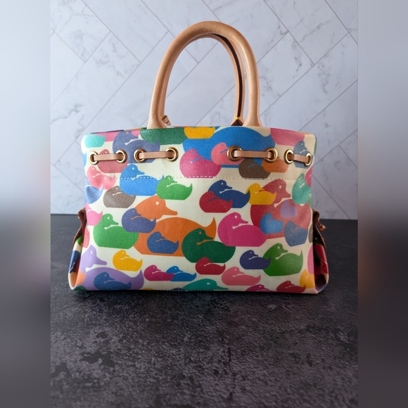 Dooney & Bourke Multicolor Pattern Tote - Picture 6 of 9